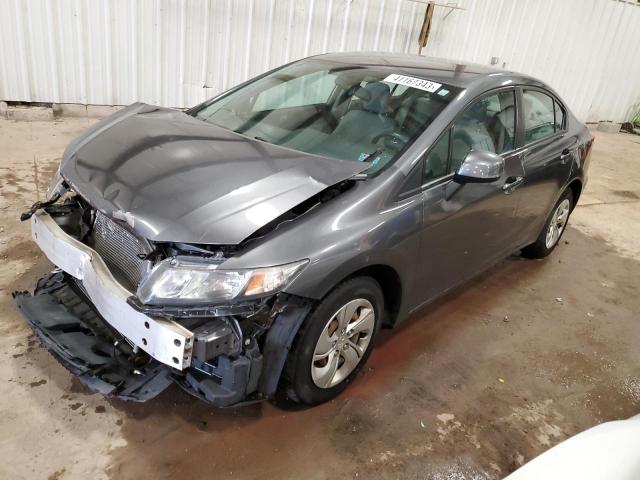 HONDA CIVIC LX 2013 with VIN 19XFB2F57DE080509 - Photo from auction