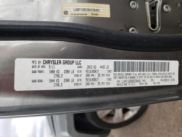 Photo 14 from auction – 2011 JEEP PATRIOT SP with VIN 1J4NT1GB3BD239493