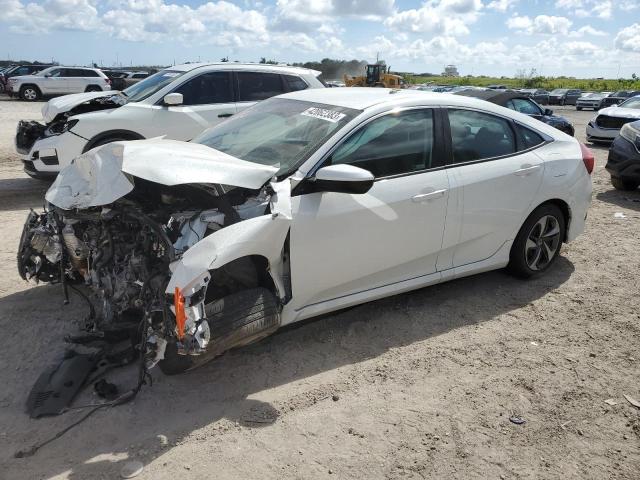 HONDA CIVIC LX 2019 with VIN 19XFC2F60KE043496 - Photo from auction