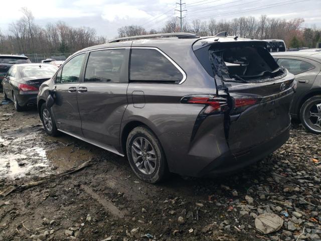 Photo 2 from auction – 2021 TOYOTA SIENNA LE with VIN 5TDBRKEC8MS053819