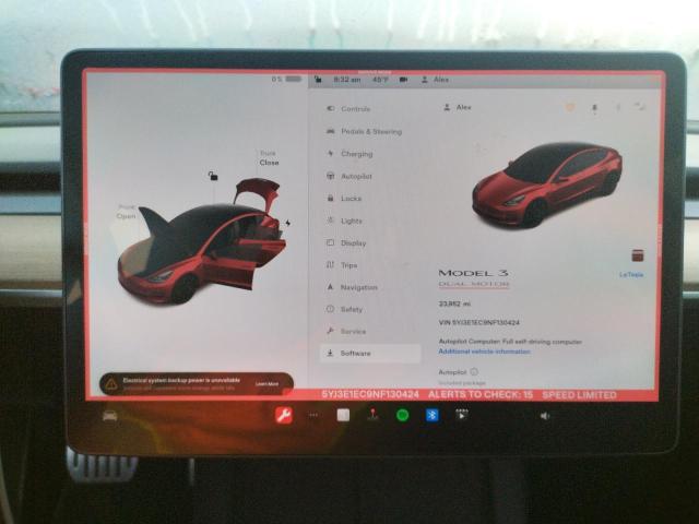 Photo 9 from auction – 2022 TESLA MODEL 3 with VIN 5YJ3E1EC9NF130424