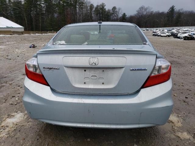 Photo 6 from auction – 2012 HONDA CIVIC HYBR with VIN JHMFB4F29CS006262