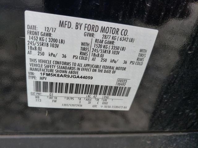 Photo 14 from auction – 2018 FORD EXPLORER P with VIN 1FM5K8AR9JGA44059