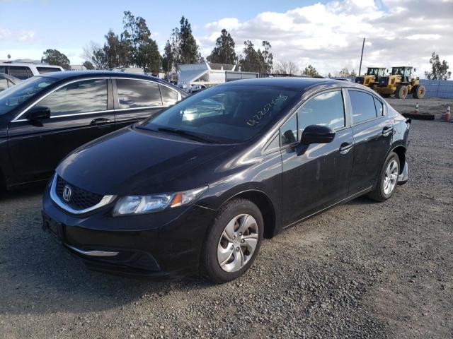 HONDA CIVIC LX 2014 with VIN 19XFB2F52EE229670 - Photo from auction