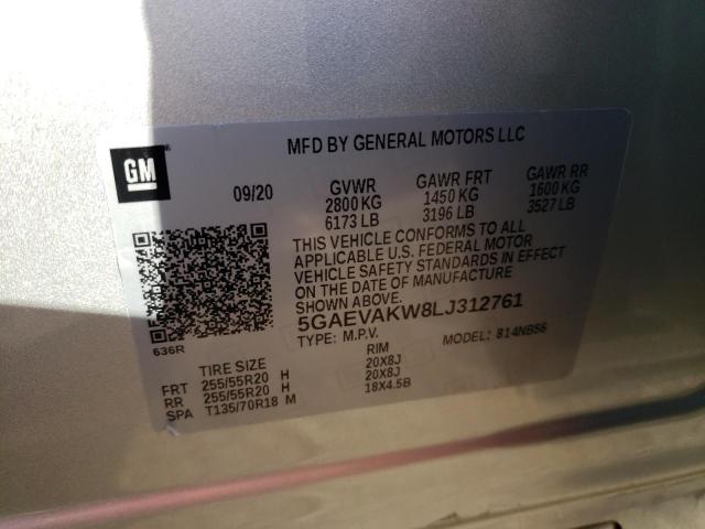 Photo 14 from auction – 2020 BUICK ENCLAVE ES with VIN 5GAEVAKW8LJ312761