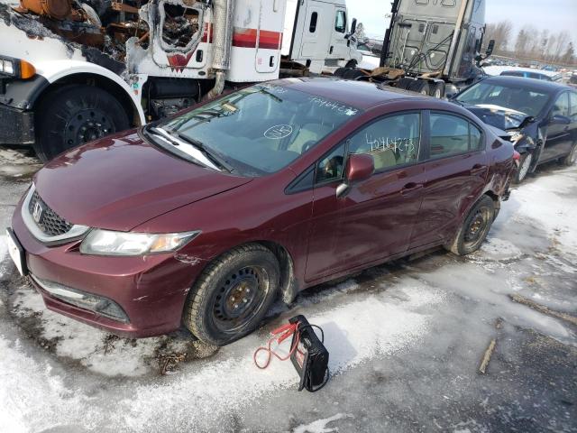 HONDA CIVIC LX 2013 with VIN 2HGFB2E47DH010524 - Photo from auction