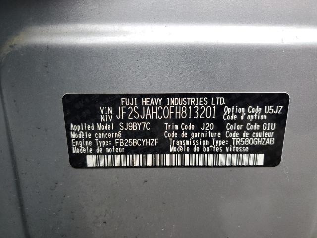 Photo 14 from auction – 2015 SUBARU FORESTER 2 with VIN JF2SJAHC0FH813201
