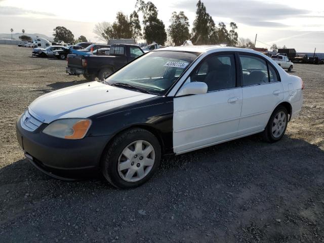 HONDA CIVIC EX 2001 with VIN 2HGES26771H594228 - Photo from auction