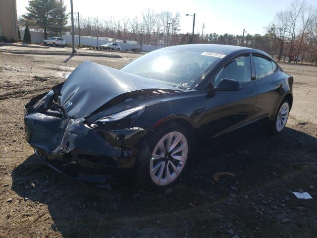 TESLA MODEL 3 2022 with VIN 5YJ3E1EA2NF287940 - Photo from auction