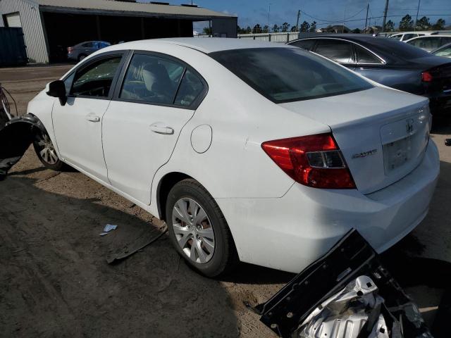 Photo 2 from auction – 2012 HONDA CIVIC LX with VIN 2HGFB2F50CH521014