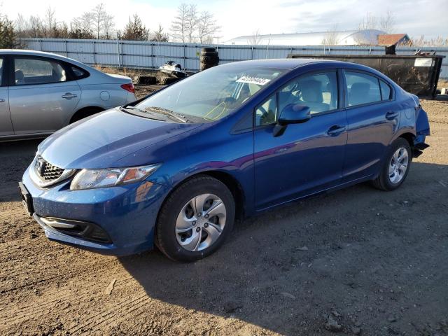 HONDA CIVIC LX 2013 with VIN 19XFB2F59DE074372 - Photo from auction