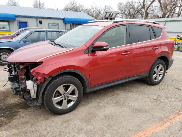TOYOTA RAV4 XLE 2015 with VIN JTMWFREV5FJ058190 - Photo from auction