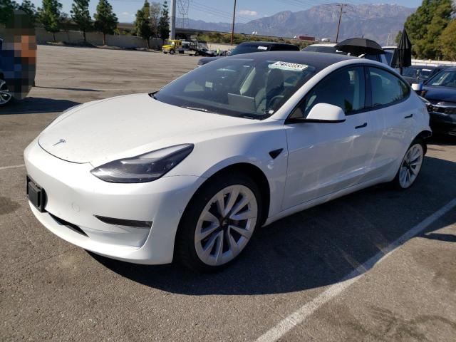 TESLA MODEL 3 2022 with VIN 5YJ3E1EB8NF187981 - Photo from auction