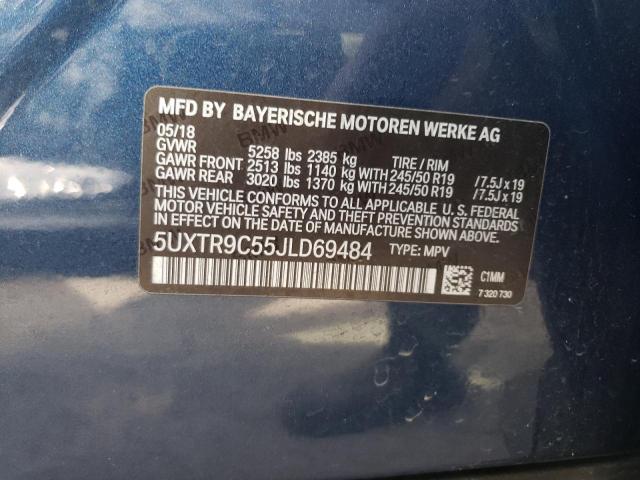Photo 14 from auction – 2018 BMW X3 XDRIVE3 with VIN 5UXTR9C55JLD69484