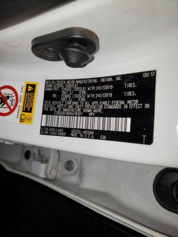 Photo 14 from auction – 2017 TOYOTA HIGHLANDER with VIN 5TDDZRFHXHS478301