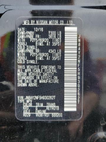 Photo 14 from auction – 2017 NISSAN ARMADA PLA with VIN JN8AY2NF5H9302627