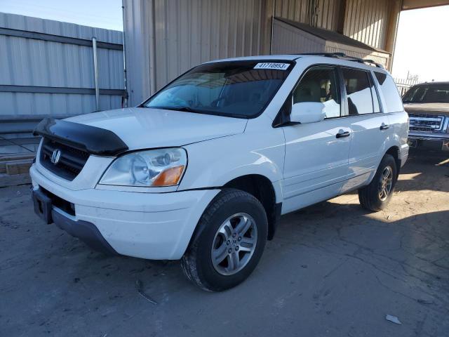 HONDA PILOT EXL 2004 with VIN 2HKYF18544H526938 - Photo from auction