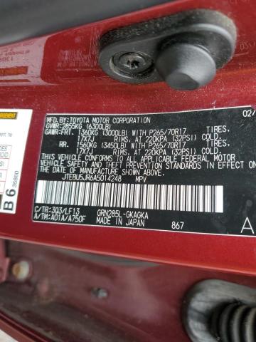 Photo 14 from auction – 2010 TOYOTA 4RUNNER SR with VIN JTEBU5JR6A5014248