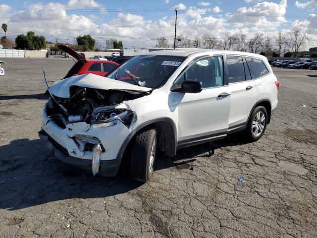 HONDA PILOT LX 2018 with VIN 5FNYF5H11JB033460 - Photo from auction