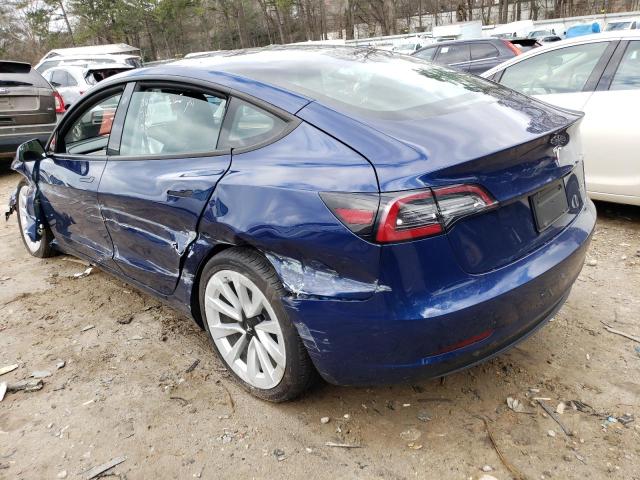 Photo 2 from auction – 2022 TESLA MODEL 3 with VIN 5YJ3E1EB5NF186111