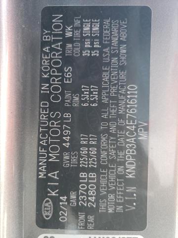 Photo 14 from auction – 2014 KIA SPORTAGE B with VIN KNDPB3AC4E7616110