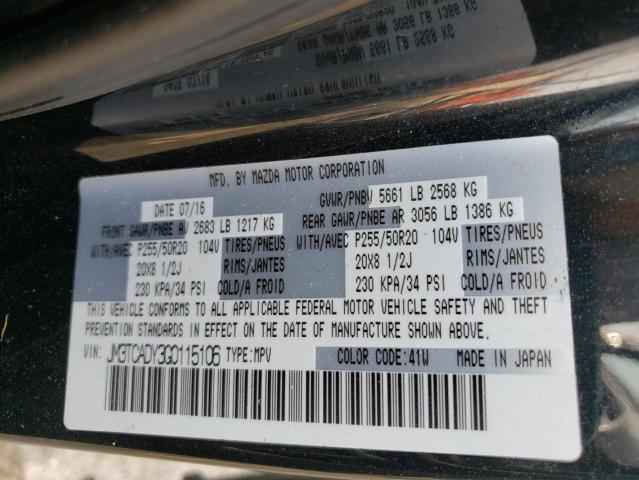 Photo 14 from auction – 2016 MAZDA CX-9 GRAND with VIN JM3TCADY3G0115106