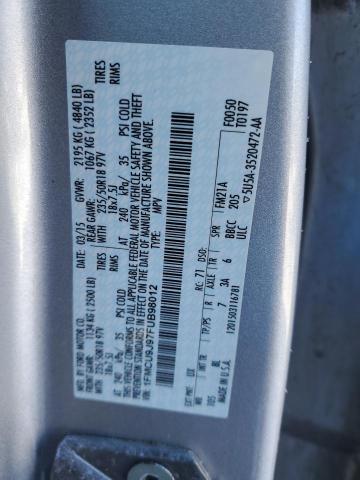 Photo 14 from auction – 2015 FORD ESCAPE TIT with VIN 1FMCU9J97FUB98012
