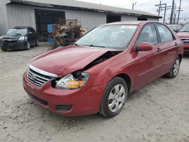 KIA SPECTRA EX 2009 with VIN KNAFE221495631151 - Photo from auction