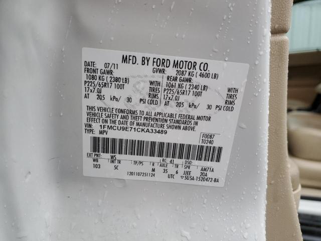 Photo 14 from auction – 2012 FORD ESCAPE LIM with VIN 1FMCU9E71CKA33489