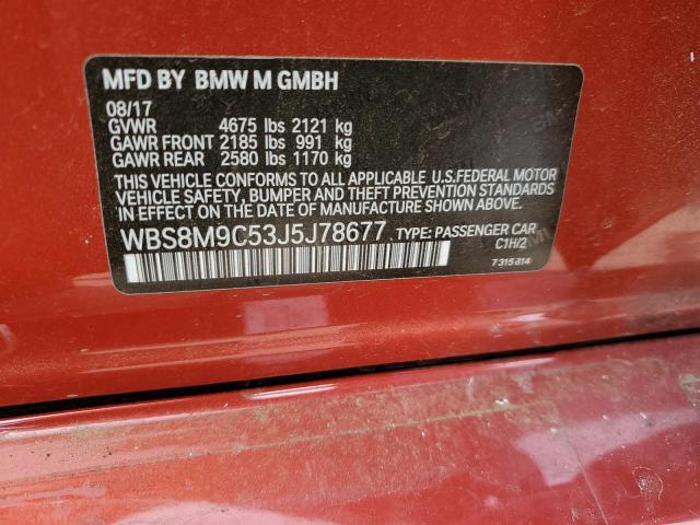 Photo 10 from auction – 2018 BMW M3 with VIN WBS8M9C53J5J78677