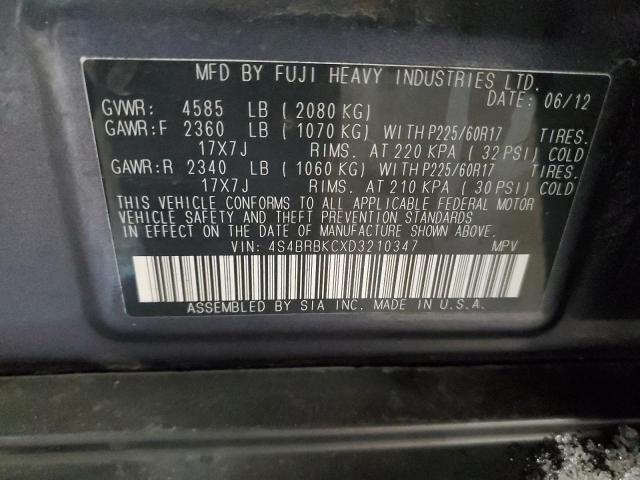 Photo 14 from auction – 2013 SUBARU OUTBACK 2. with VIN 4S4BRBKCXD3210347