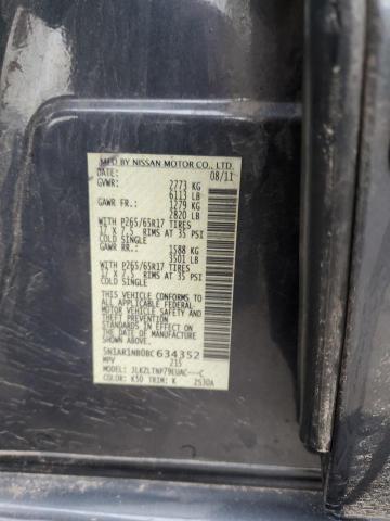 Photo 14 from auction – 2011 NISSAN PATHFINDER with VIN 5N1AR1NB0BC634352