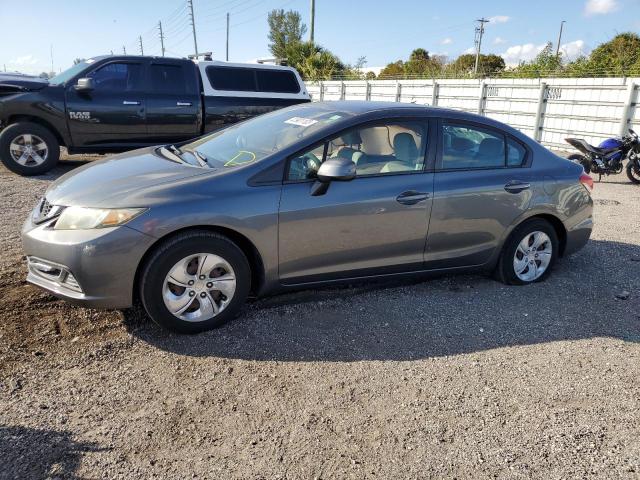 HONDA CIVIC LX 2013 with VIN 19XFB2F50DE003643 - Photo from auction
