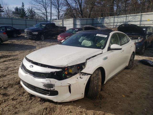 KIA OPTIMA HYB 2018 with VIN KNAGU4LE6J5020448 - Photo from auction