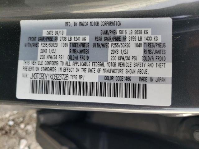 Photo 14 from auction – 2019 MAZDA CX-9 GRAND with VIN JM3TCBDY1K0323726