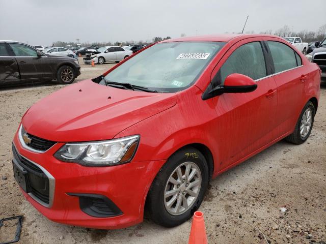 CHEVROLET SONIC LT 2020 with VIN 1G1JD5SB9L4101256 - Photo from auction