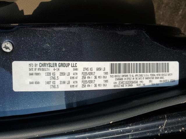 Photo 14 from auction – 2014 CHRYSLER TOWN & COU with VIN 2C4RC1GG2ER364540