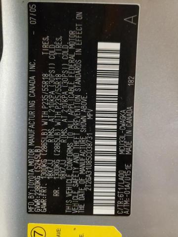 Foto 14 de la subasta – 2005 LEXUS RX 330 con VIN 2T2GA31U85C038731