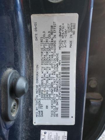 Photo 14 from auction – 2002 TOYOTA HIGHLANDER with VIN JTEHF21A620043146