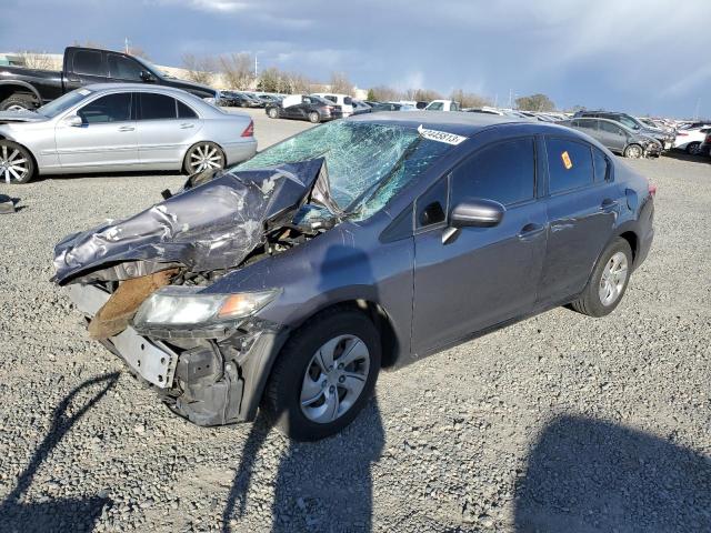 HONDA CIVIC LX 2014 with VIN 19XFB2F57EE259554 - Photo from auction