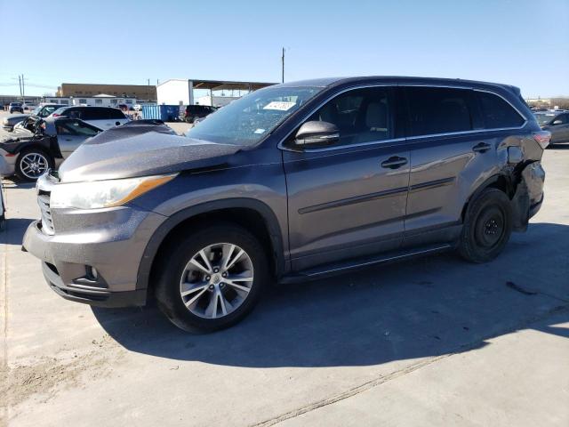 TOYOTA HIGHLANDER 2015 with VIN 5TDZKRFH1FS062998 - Photo from auction