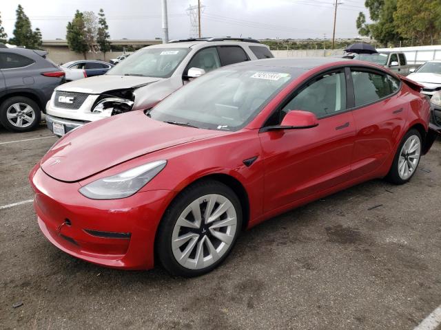TESLA MODEL 3 2022 with VIN 5YJ3E1EA3NF304745 - Photo from auction