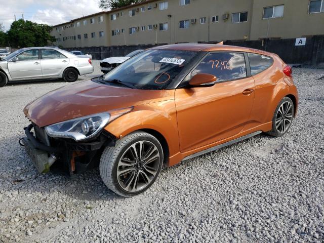 HYUNDAI VELOSTER T 2016 with VIN KMHTC6AE0GU281376 - Photo from auction