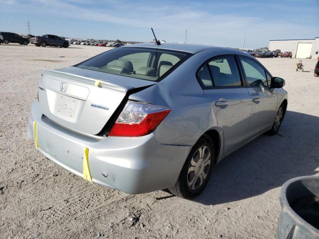 Photo 3 from auction – 2012 HONDA CIVIC HYBR with VIN JHMFB4F28CS000386
