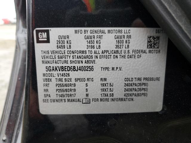 Photo 14 from auction – 2011 BUICK ENCLAVE CX with VIN 5GAKVBED6BJ400256