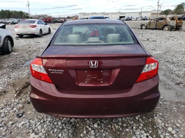 Photo 6 from auction – 2012 HONDA CIVIC LX with VIN 19XFB2F50CE031540