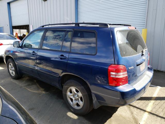 Photo 2 from auction – 2003 TOYOTA HIGHLANDER with VIN JTEGD21A630052321