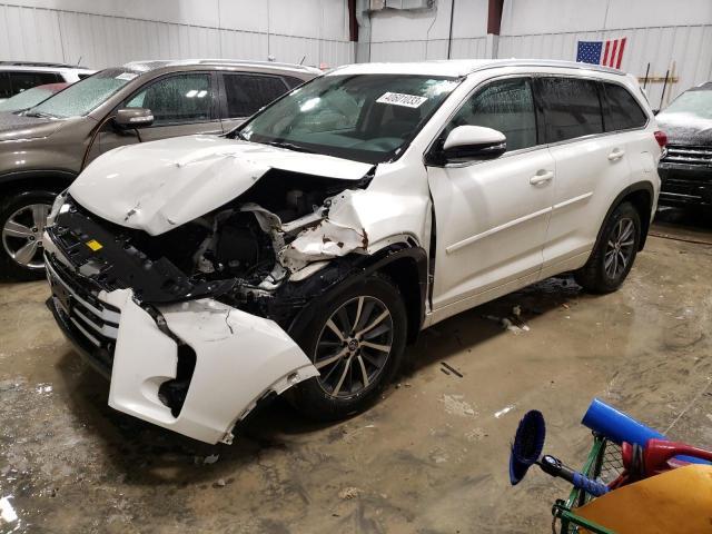 TOYOTA HIGHLANDER 2018 with VIN 5TDJZRFH3JS525533 - Photo from auction