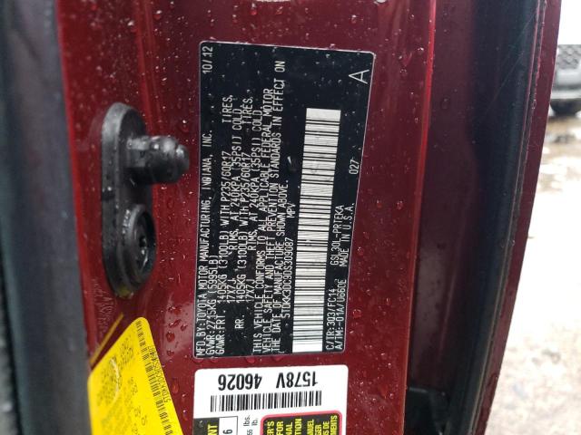 Photo 14 from auction – 2013 TOYOTA SIENNA LE with VIN 5TDKK3DC9DS309087