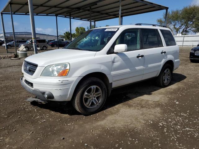 HONDA PILOT EXL 2003 with VIN 2HKYF18523H616586 - Photo from auction